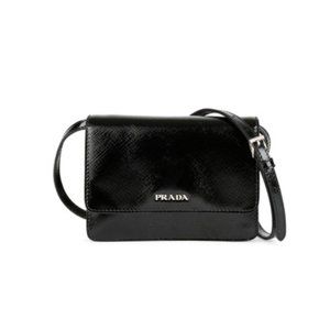 Prada leather mini crossbody bag
